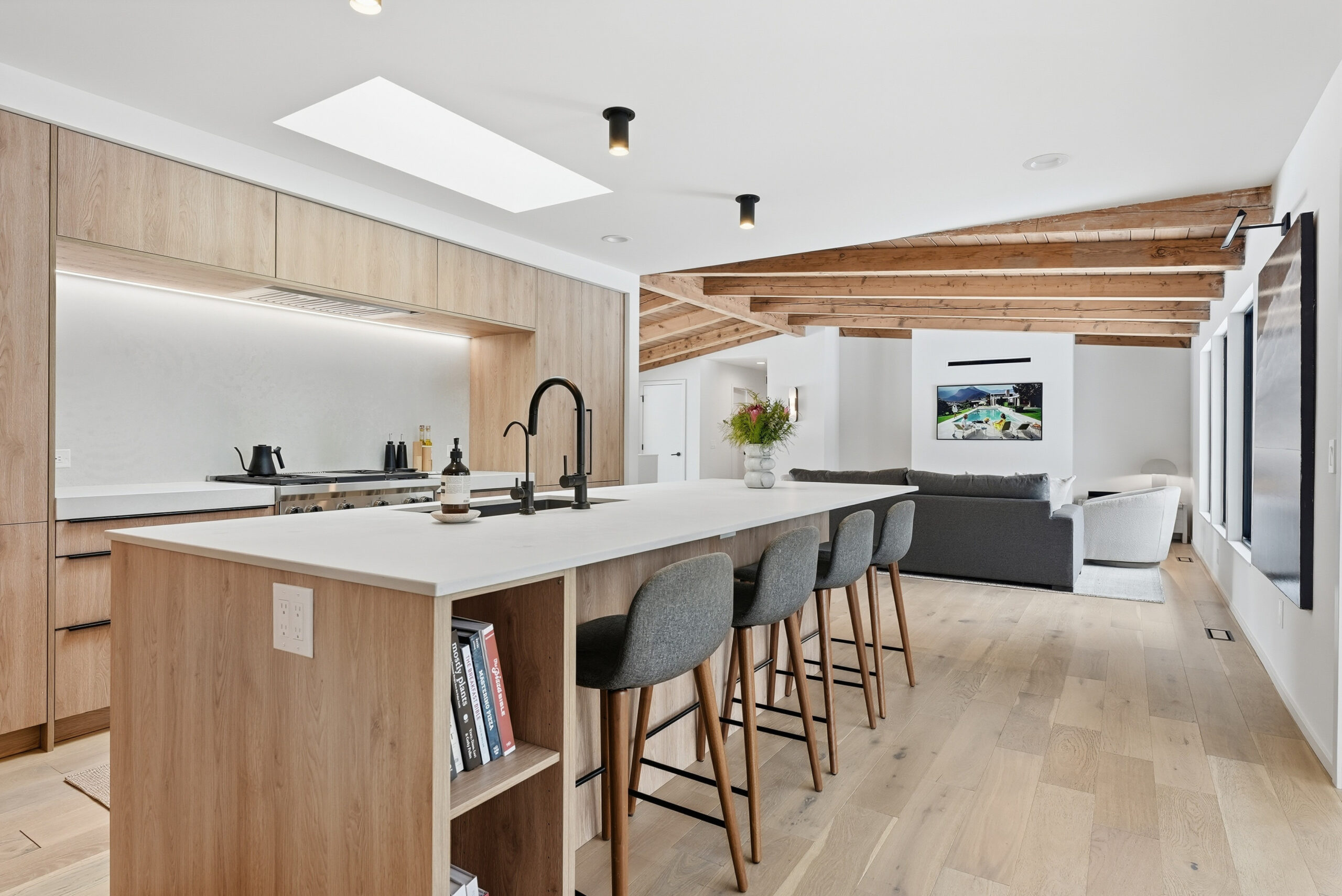 Modern kitchen interior showcasing photography and design for personal branding.