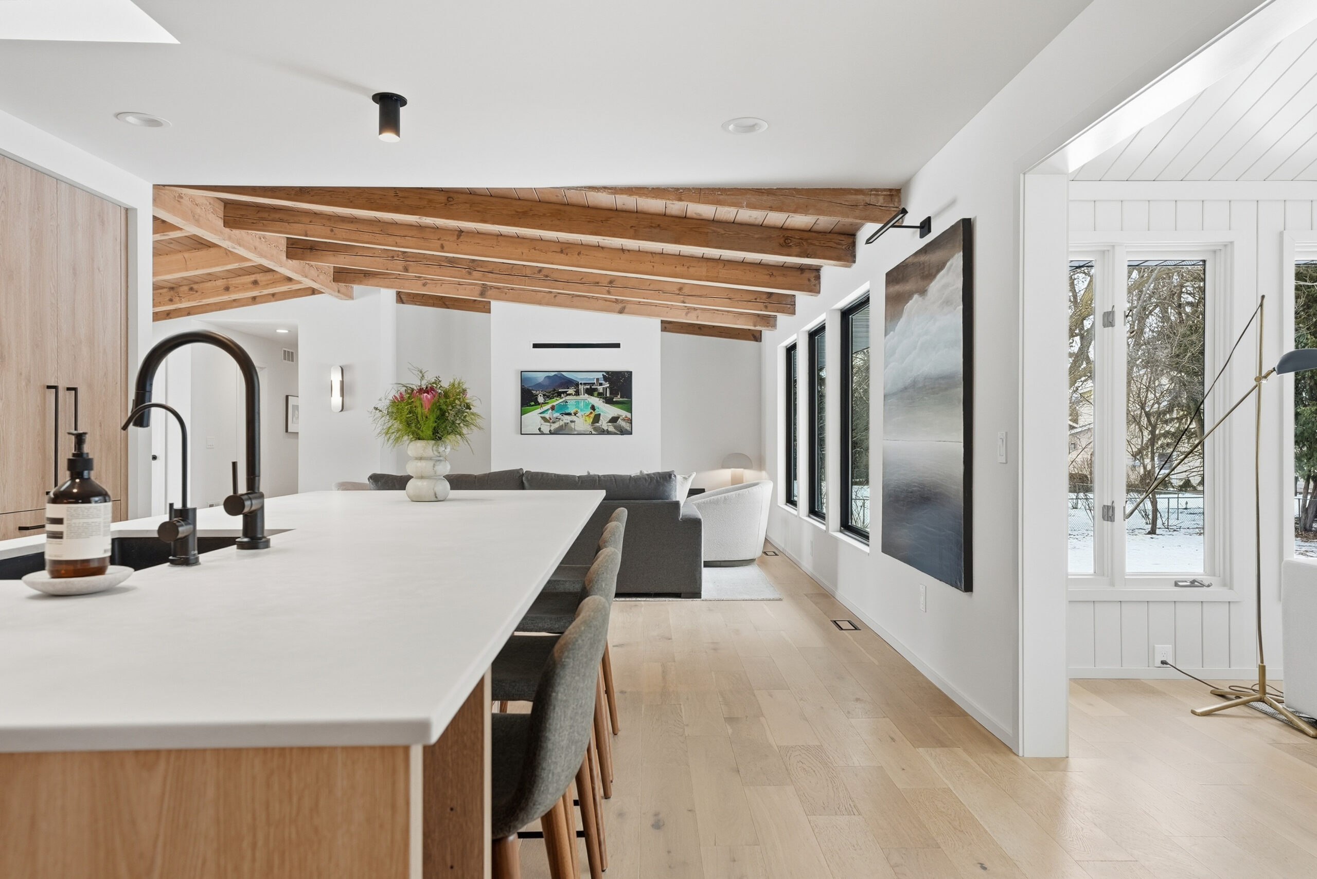 Modern kitchen interior showcasing photography and videography services for personal branding.
