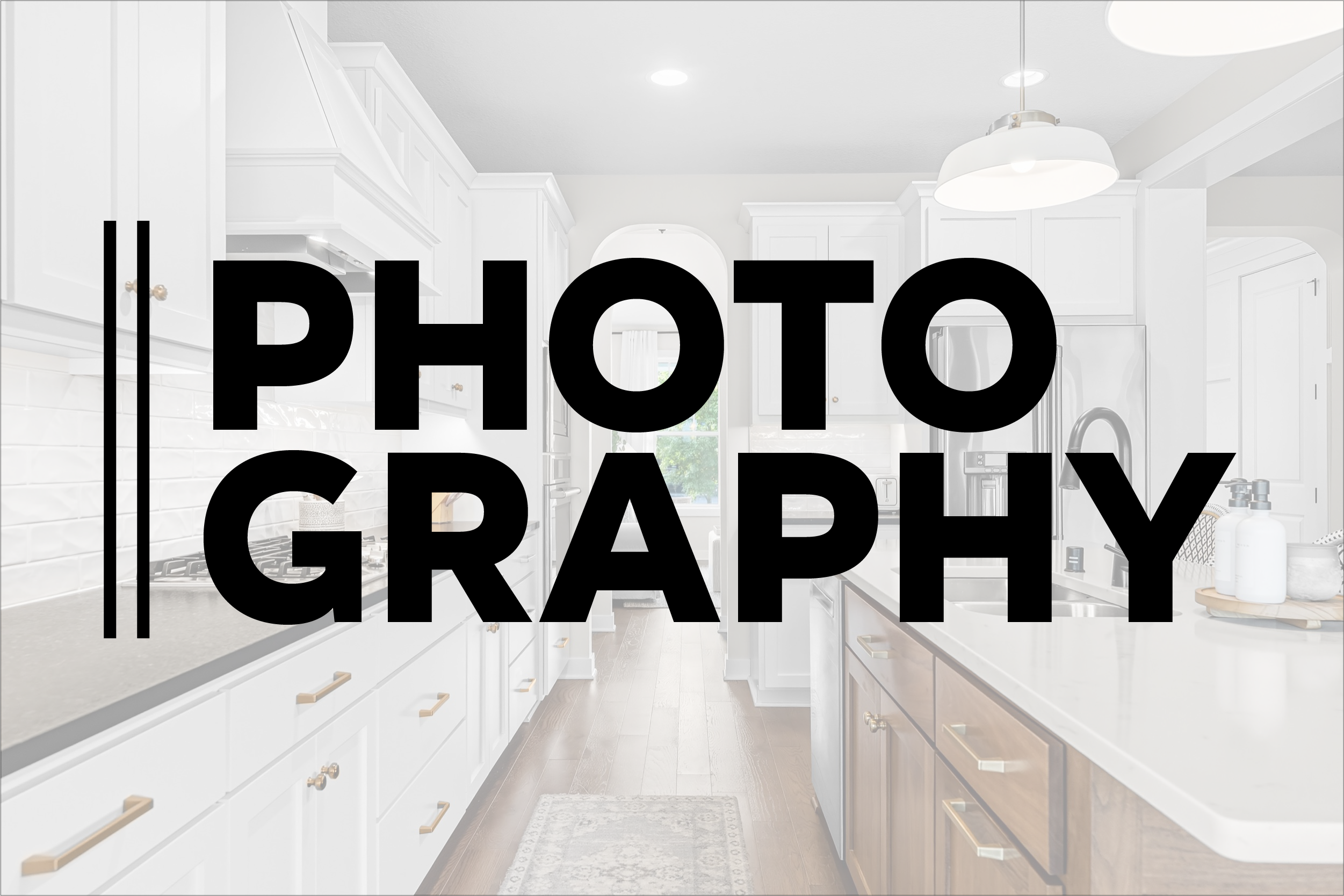 Corridor Media photography services for real estate listings showcasing a bright kitchen interior.