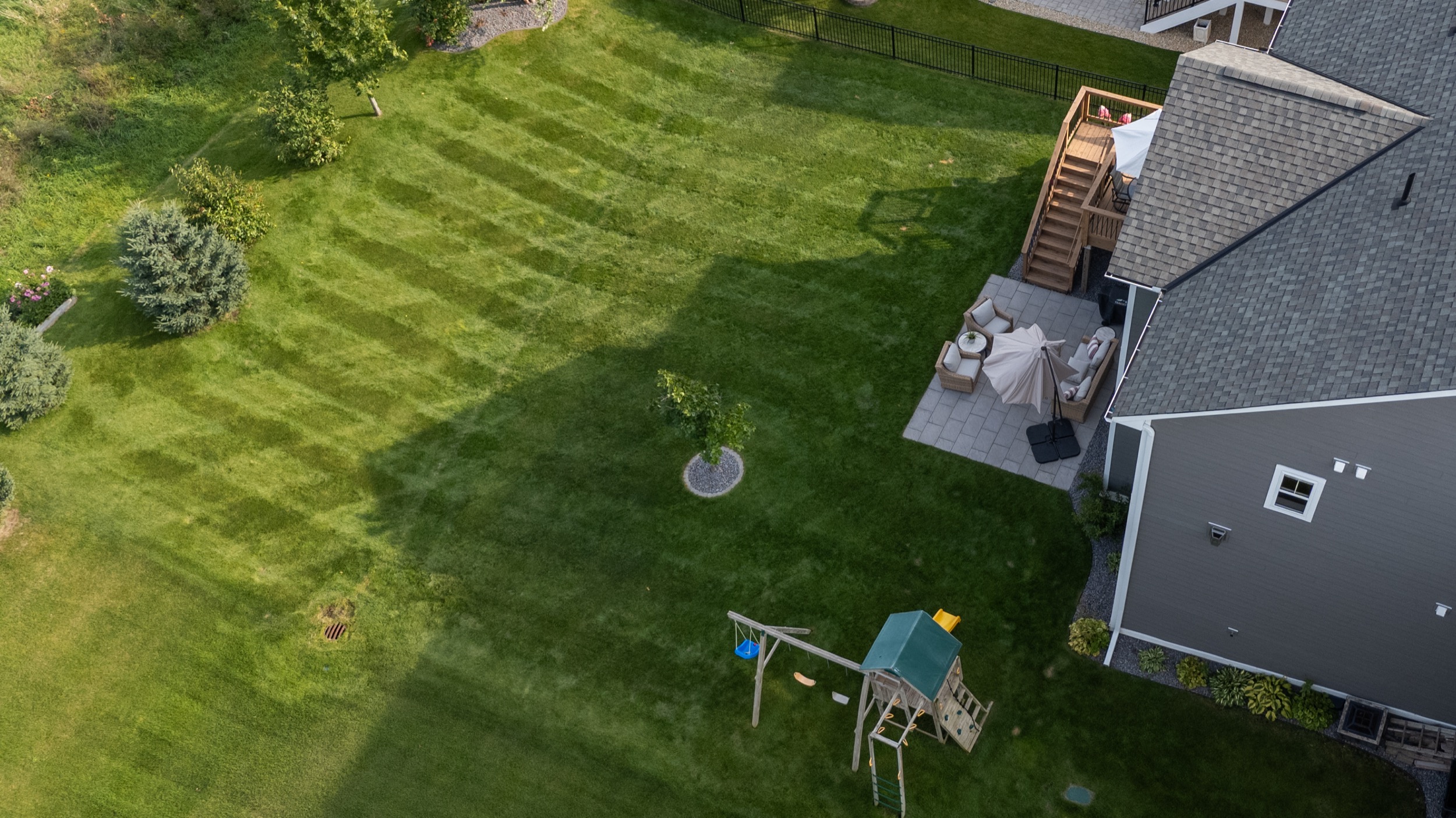 Aerial view of property showcasing real estate photography and videography services.