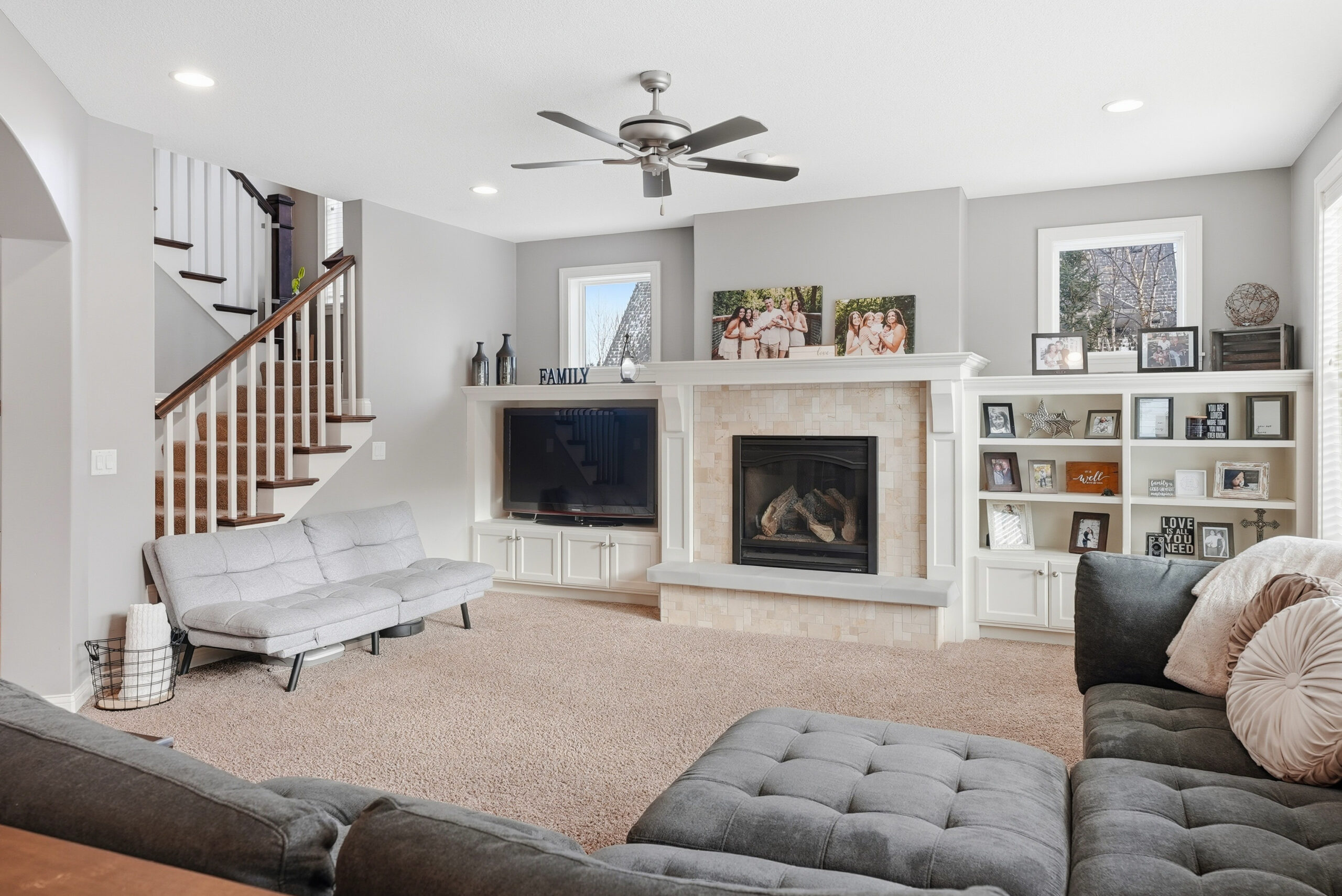 Interior of a home showcasing real estate photography and design.