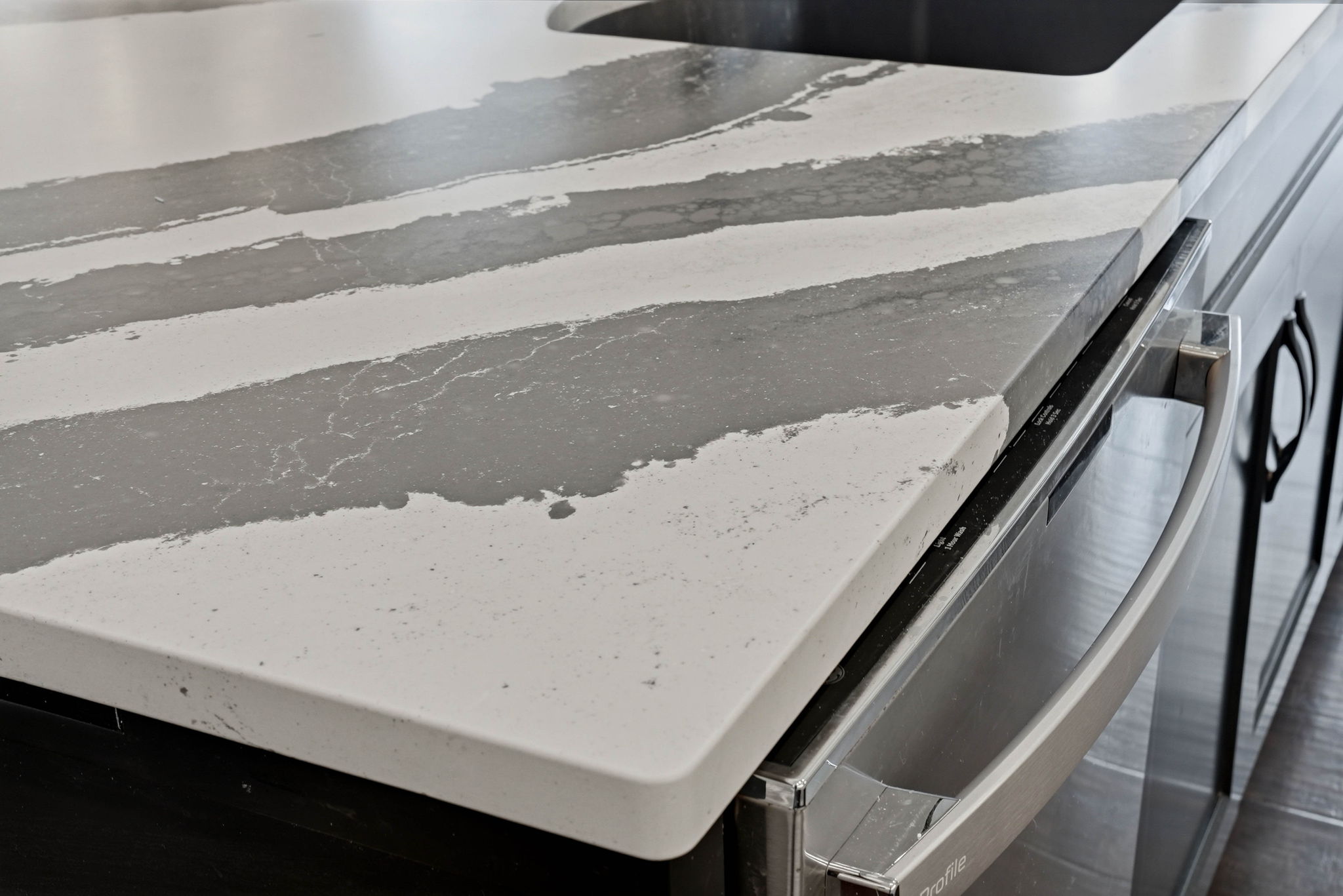 Remodeled kitchen countertop detail showcasing quality finishes in Arden Hills home.